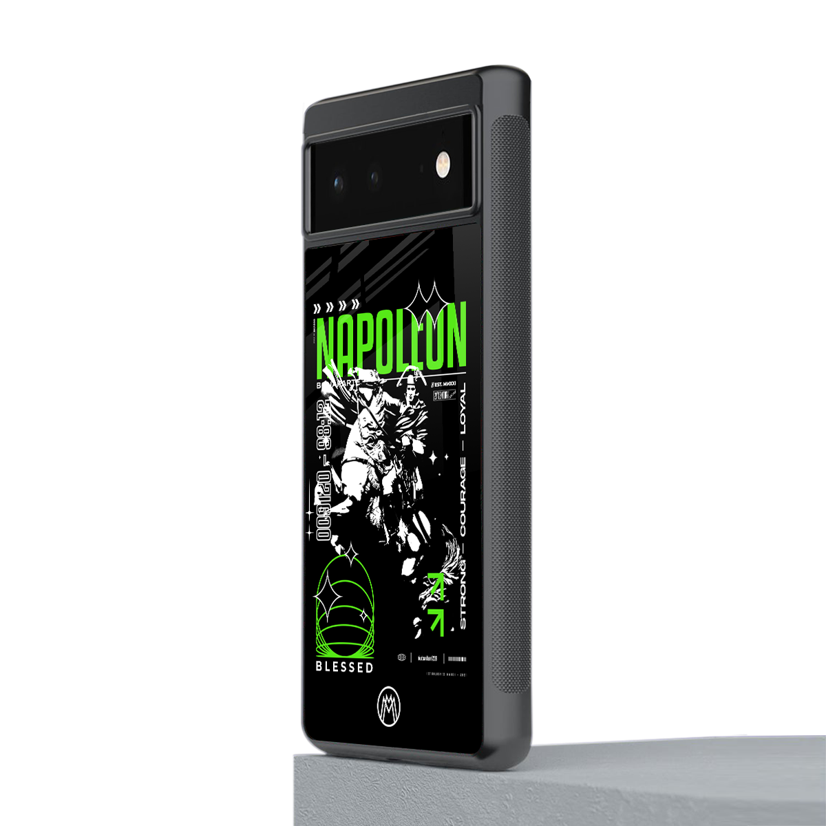 napoleon back phone cover | glass case for google pixel 6