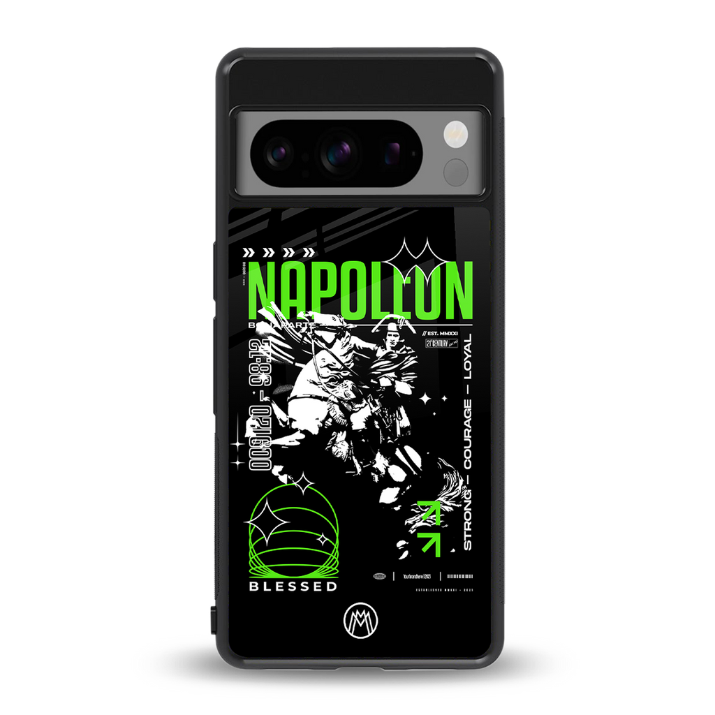 napoleon back phone cover | glass case for google pixel 8 pro