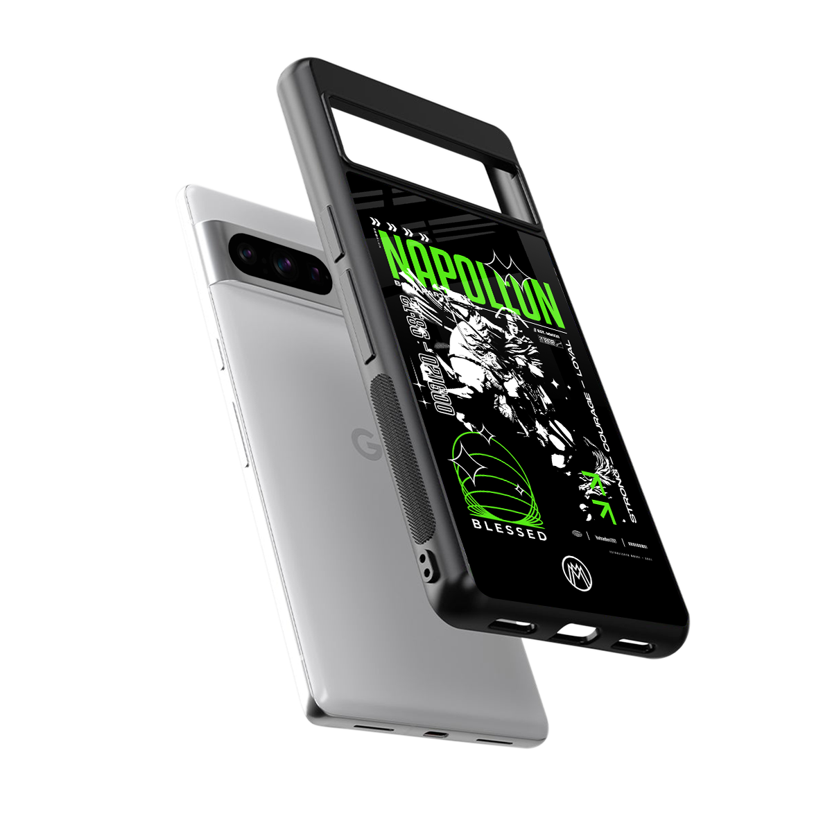 napoleon back phone cover | glass case for google pixel 8 pro