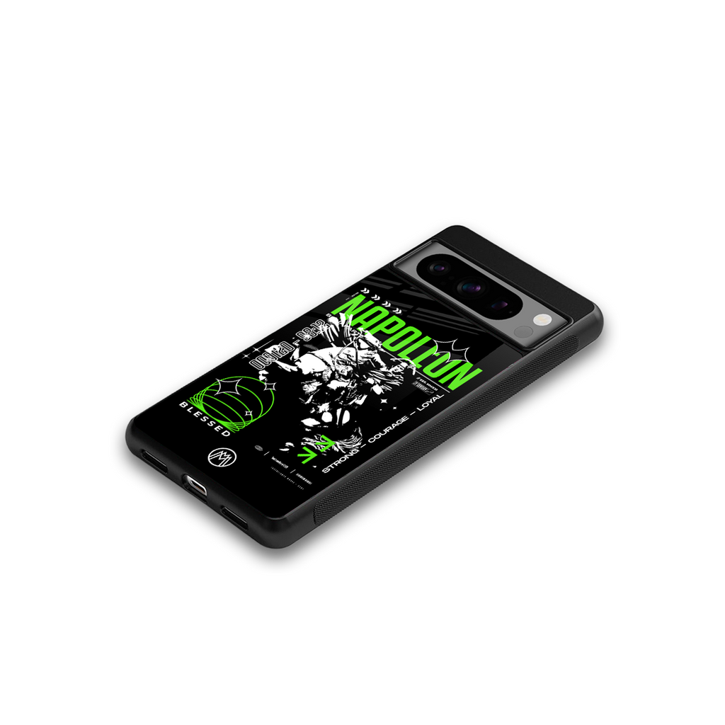 napoleon back phone cover | glass case for google pixel 8 pro