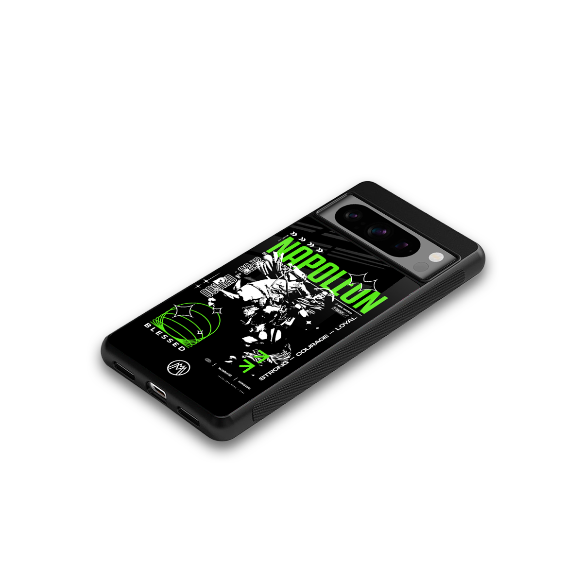 napoleon back phone cover | glass case for google pixel 8 pro