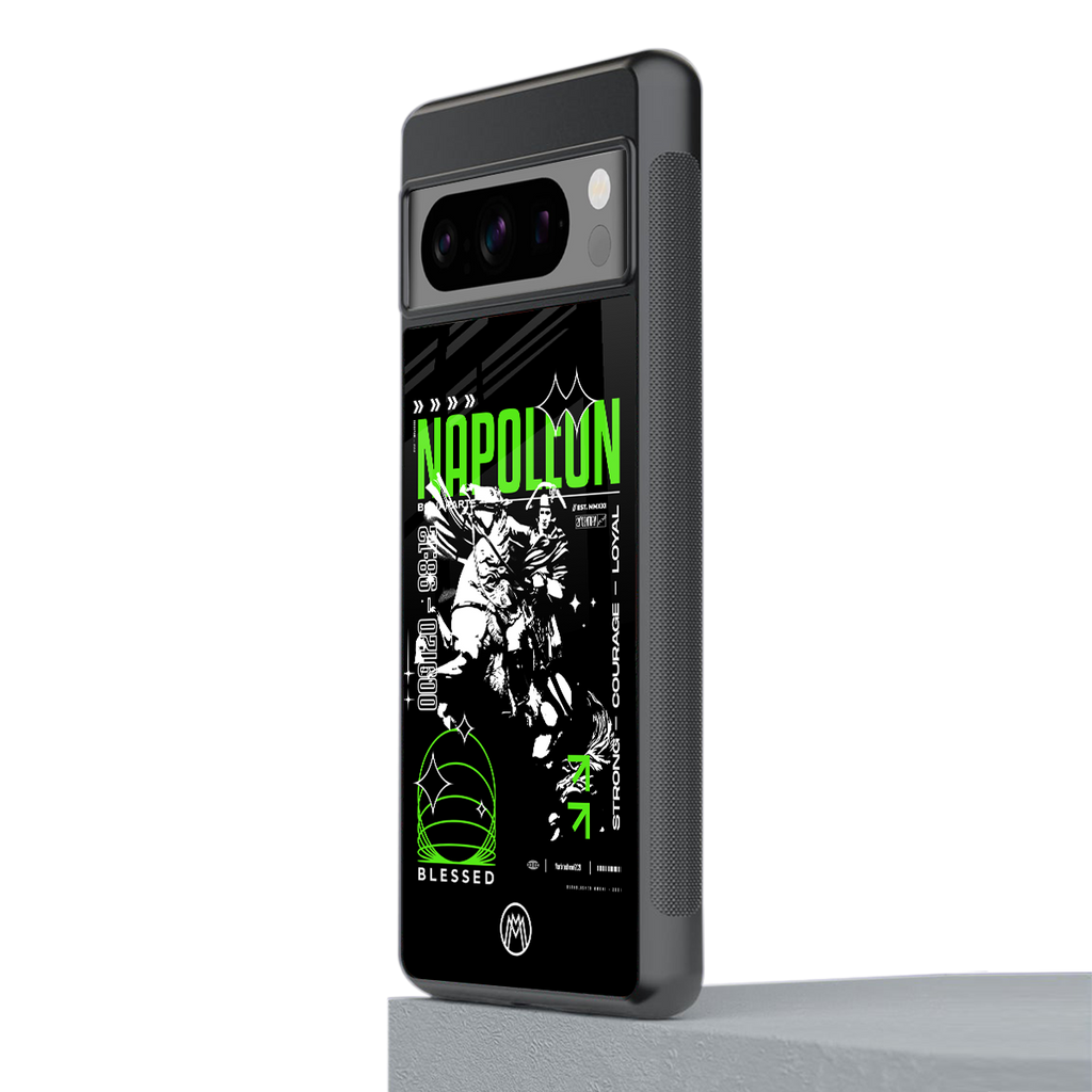 napoleon back phone cover | glass case for google pixel 8 pro