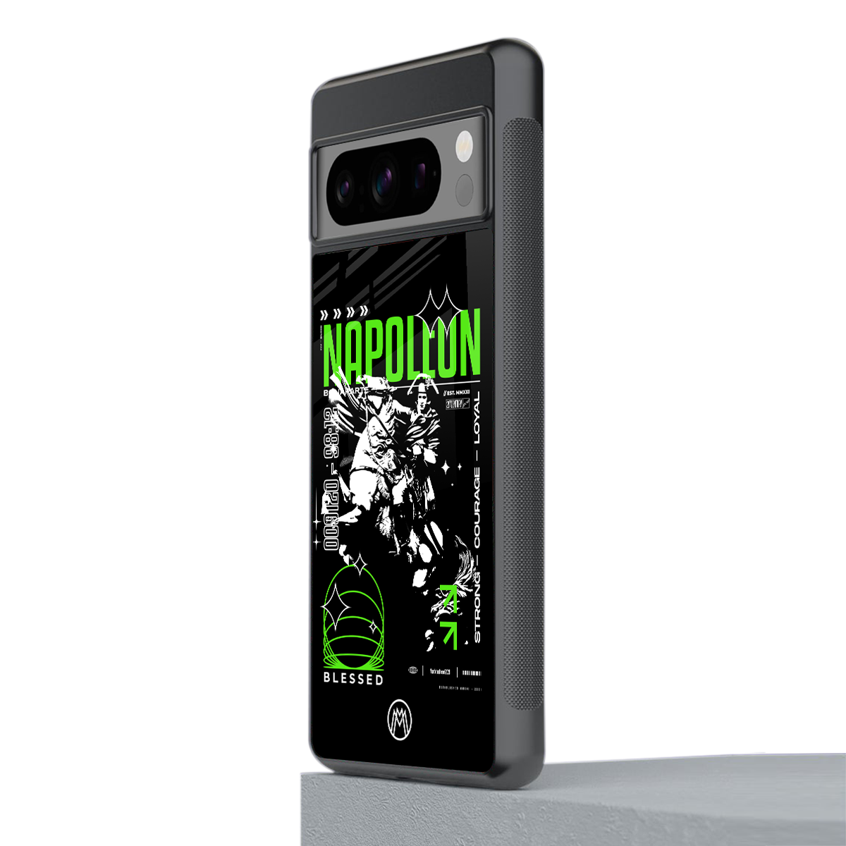 napoleon back phone cover | glass case for google pixel 8 pro