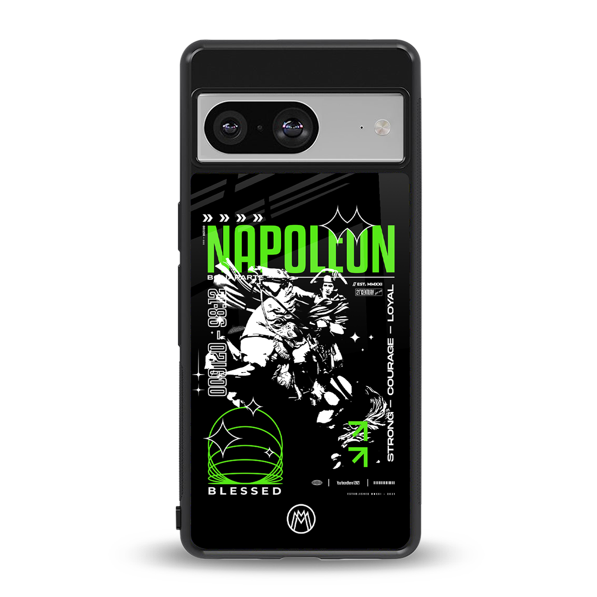 napoleon back phone cover | glass case for Google Pixel 8