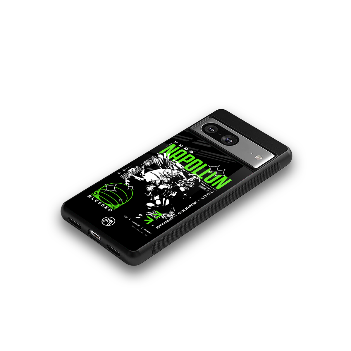 napoleon back phone cover | glass case for Google Pixel 8