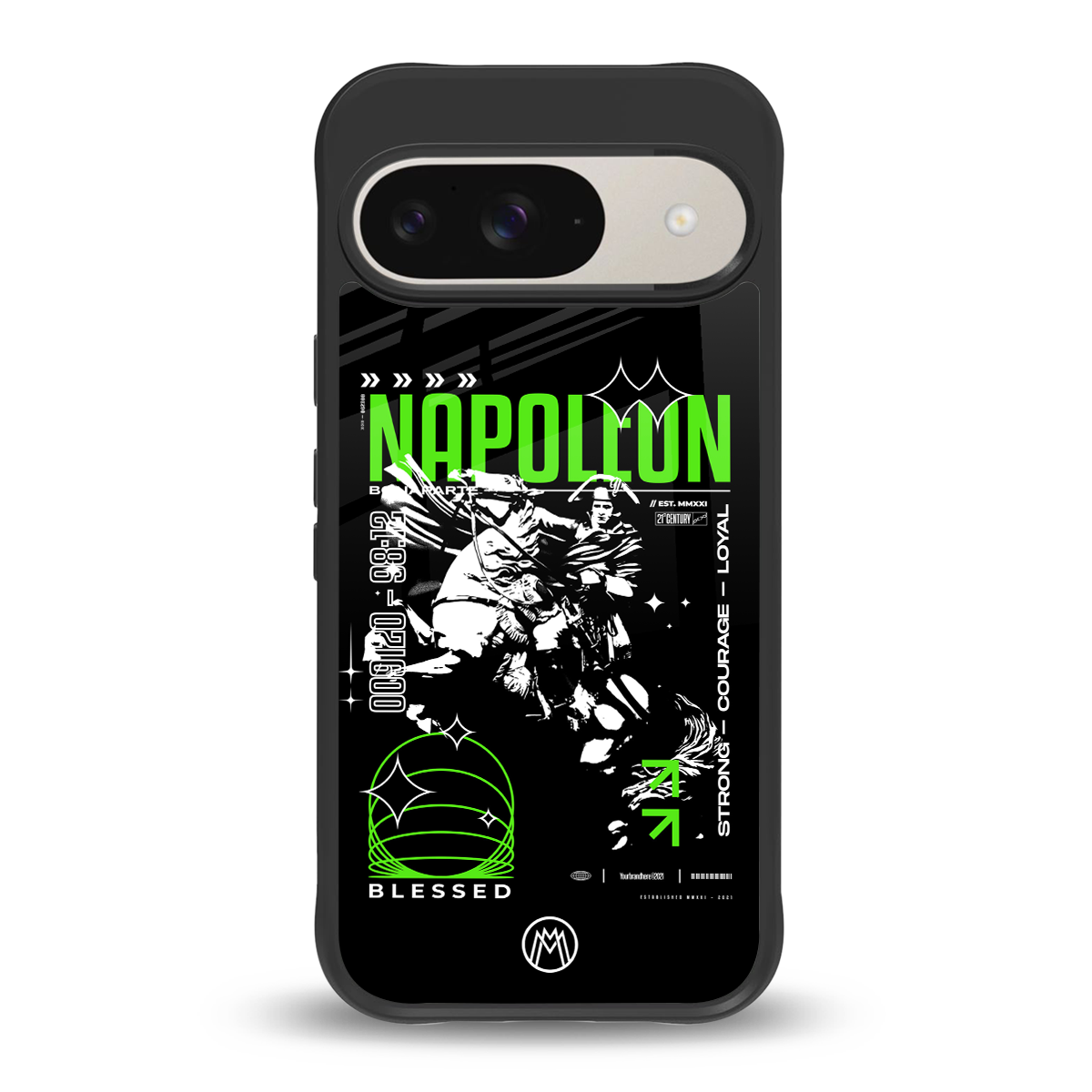 napoleon back phone cover | glass case for google pixel 9
