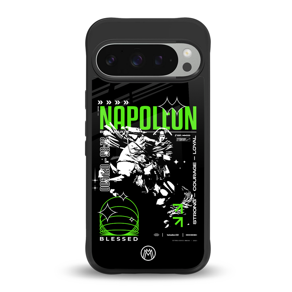 napoleon back phone cover | glass case for google pixel 9 pro