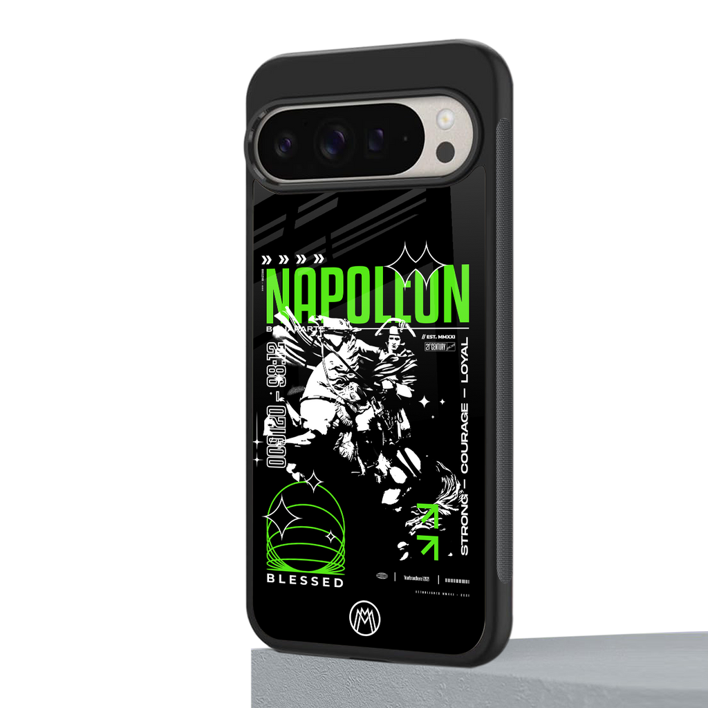 napoleon back phone cover | glass case for google pixel 9 pro