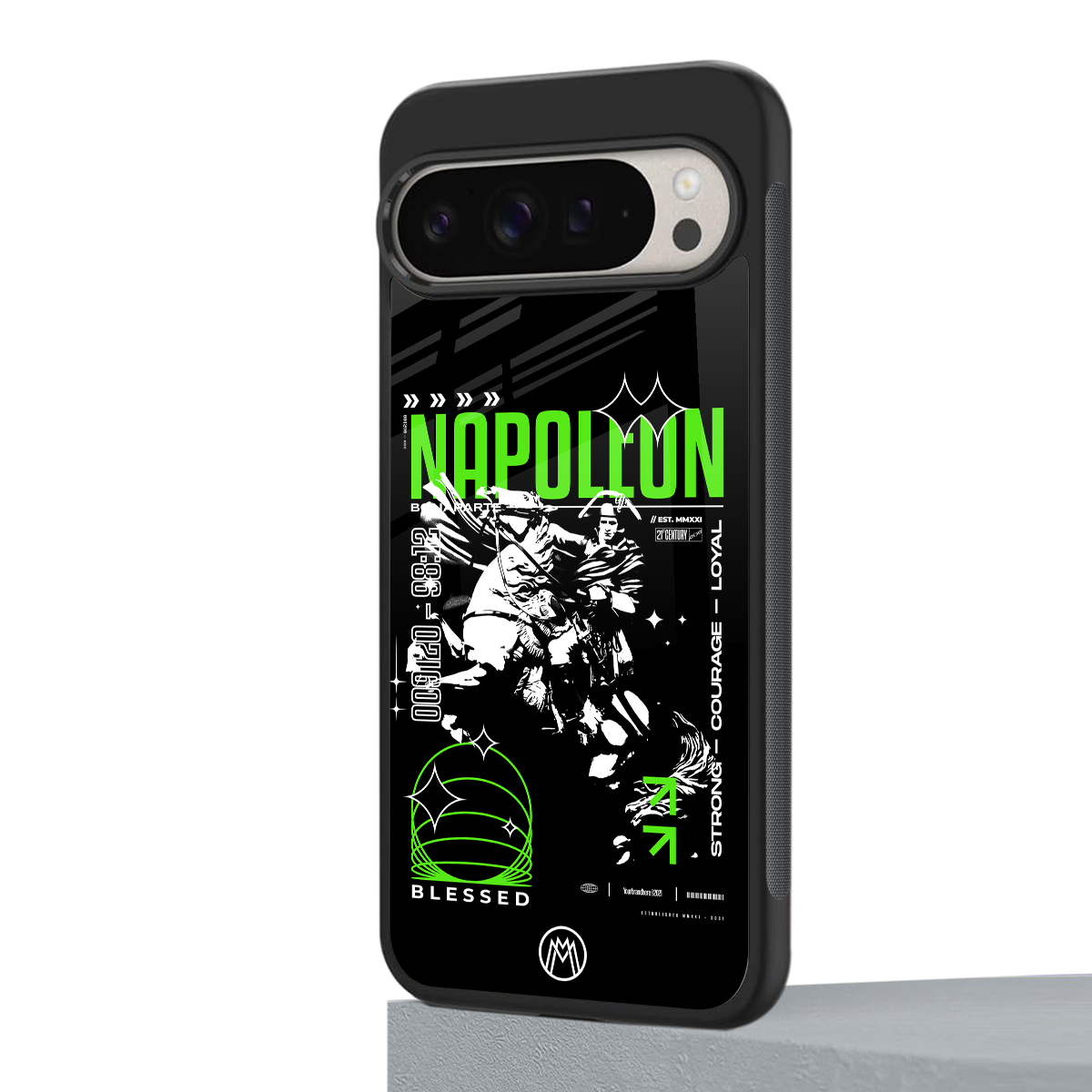 napoleon back phone cover | glass case for google pixel 9 pro xl