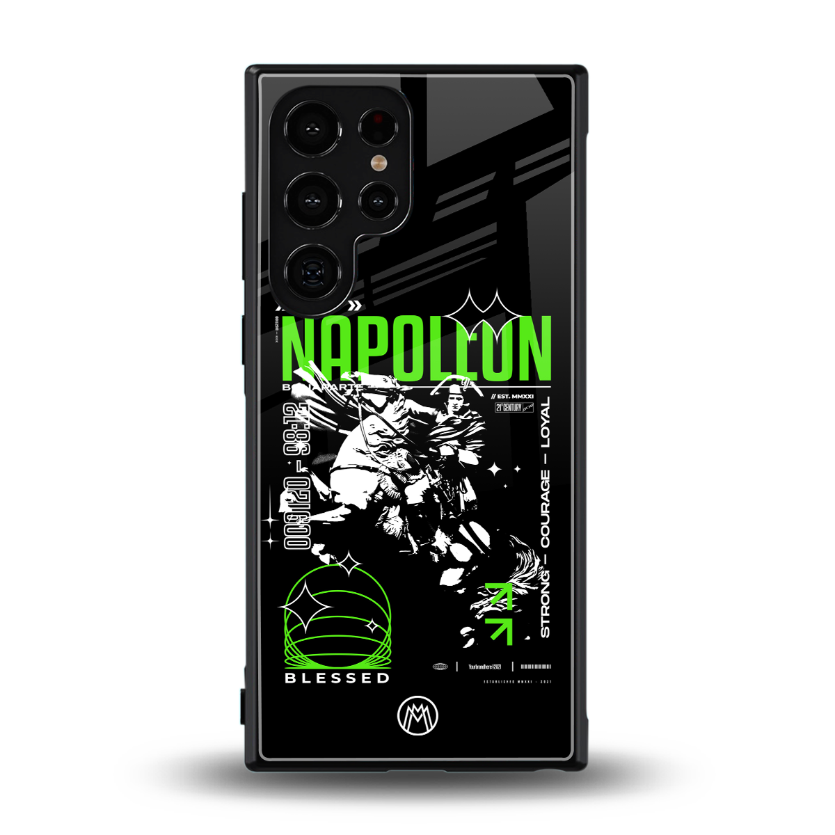 napoleon back phone cover | glass case for samsung galaxy s23 ultra