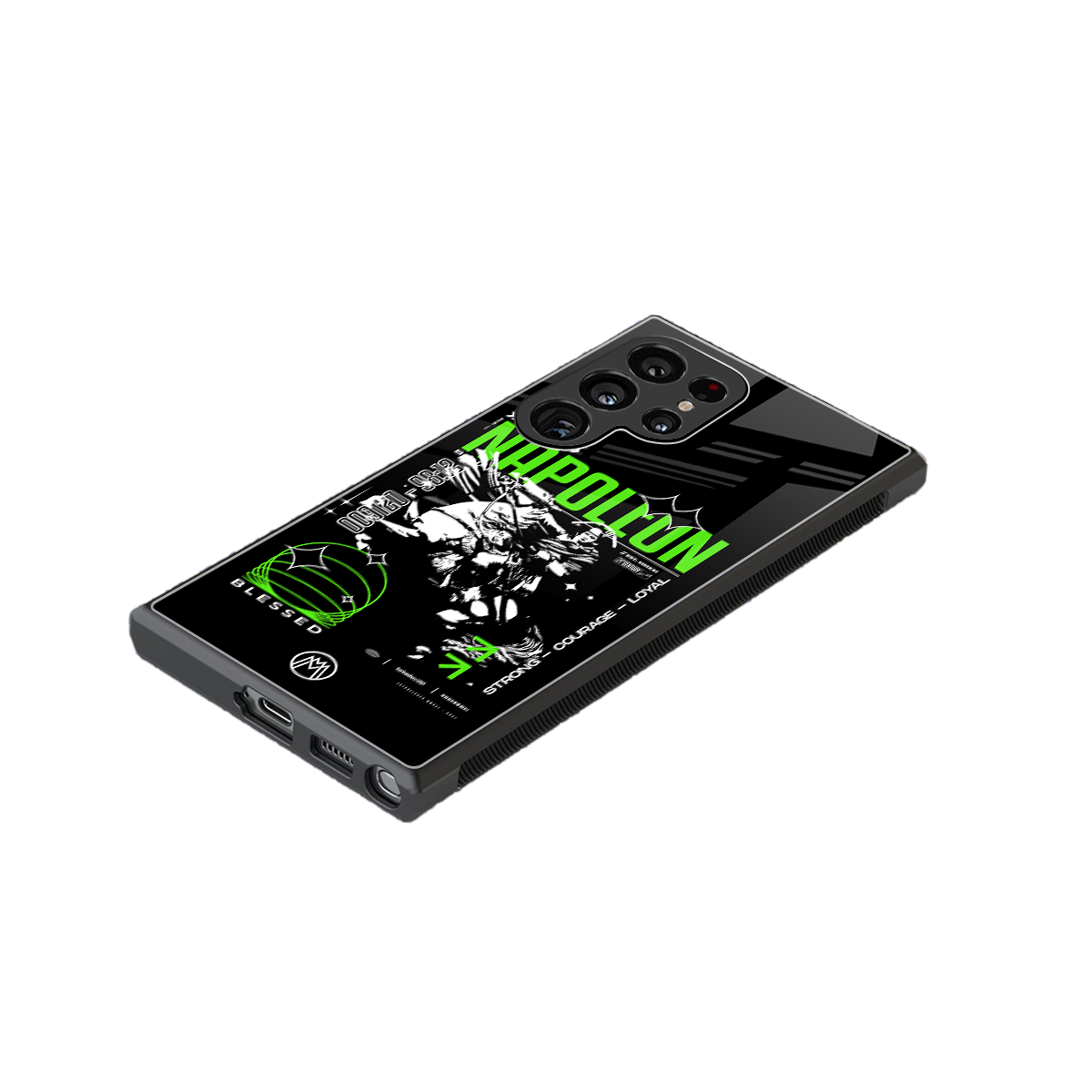 napoleon back phone cover | glass case for samsung galaxy s23 ultra