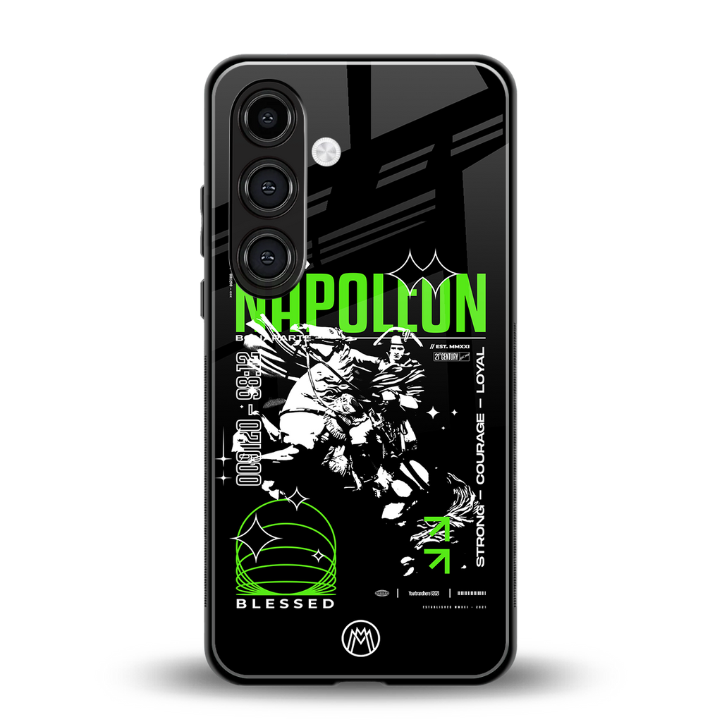 napoleon back phone cover | glass case for samsung galaxy s25 plus
