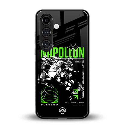napoleon back phone cover | glass case for samsung galaxy s24 plus