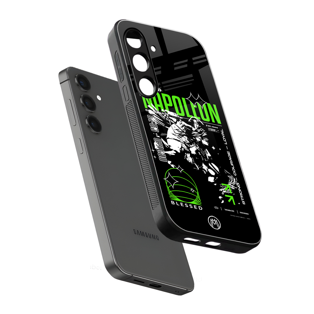 napoleon back phone cover | glass case for samsung galaxy s23 plus