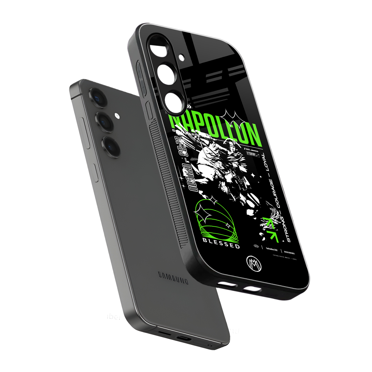 napoleon back phone cover | glass case for samsung galaxy s23 plus
