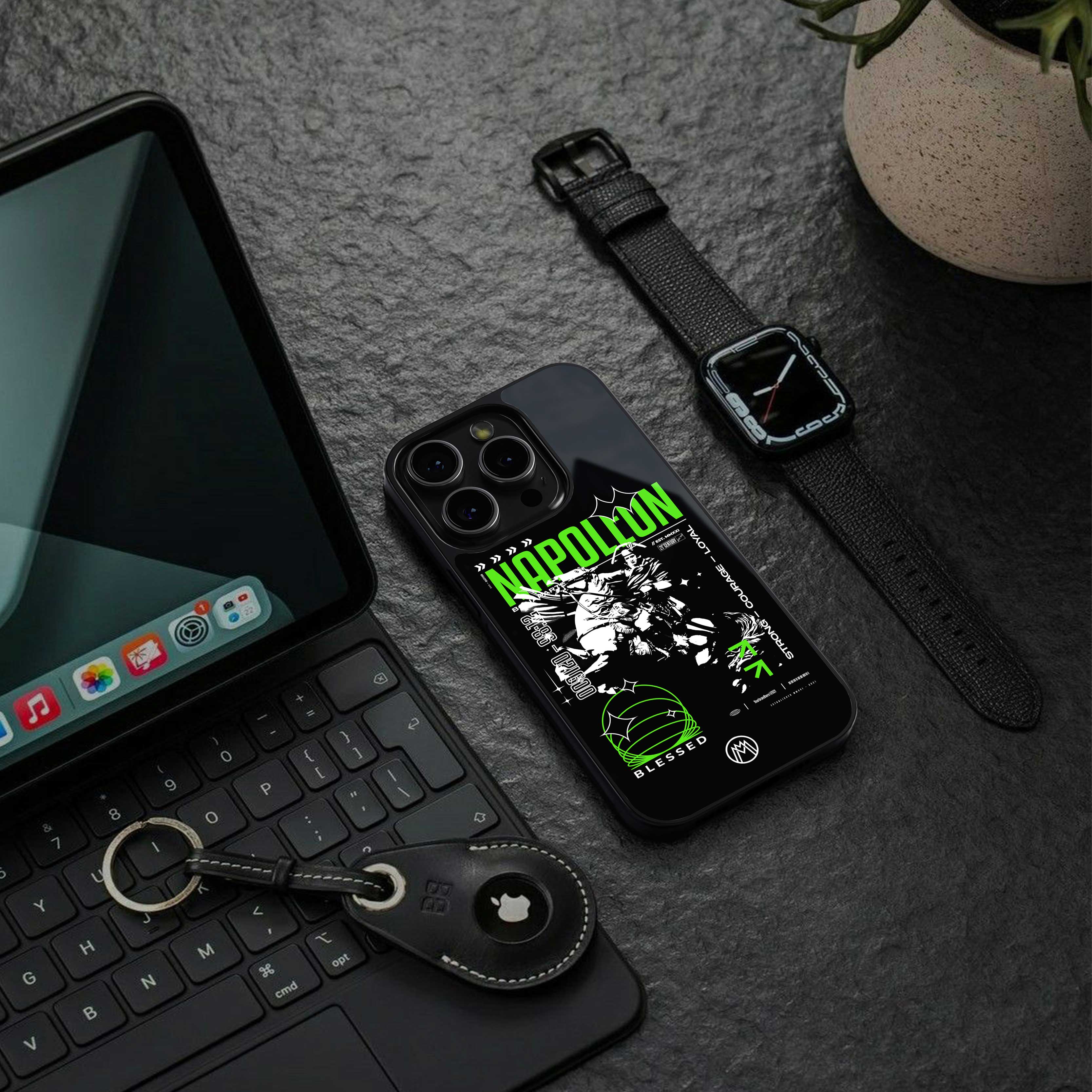 napoleon back phone cover | glass case for nothing phone 2