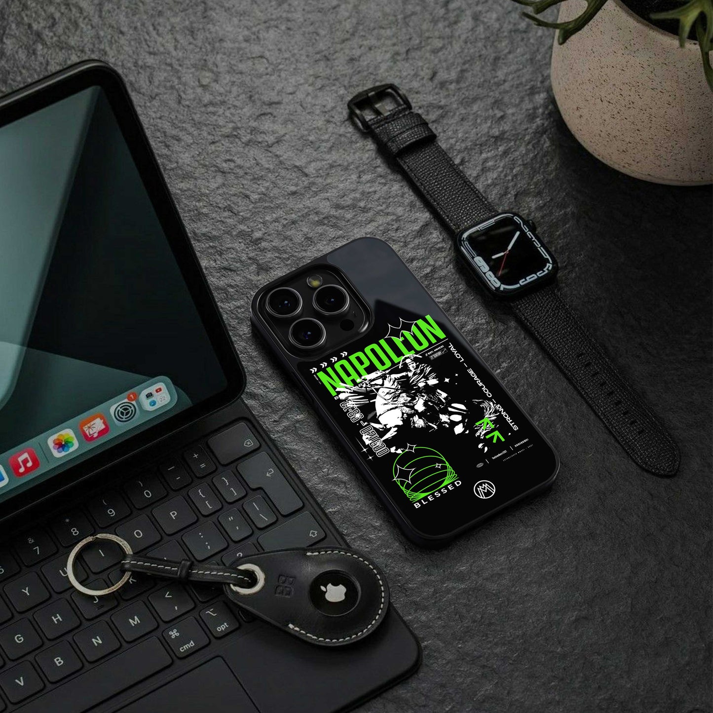napoleon back phone cover | glass case for iphone 13 pro max