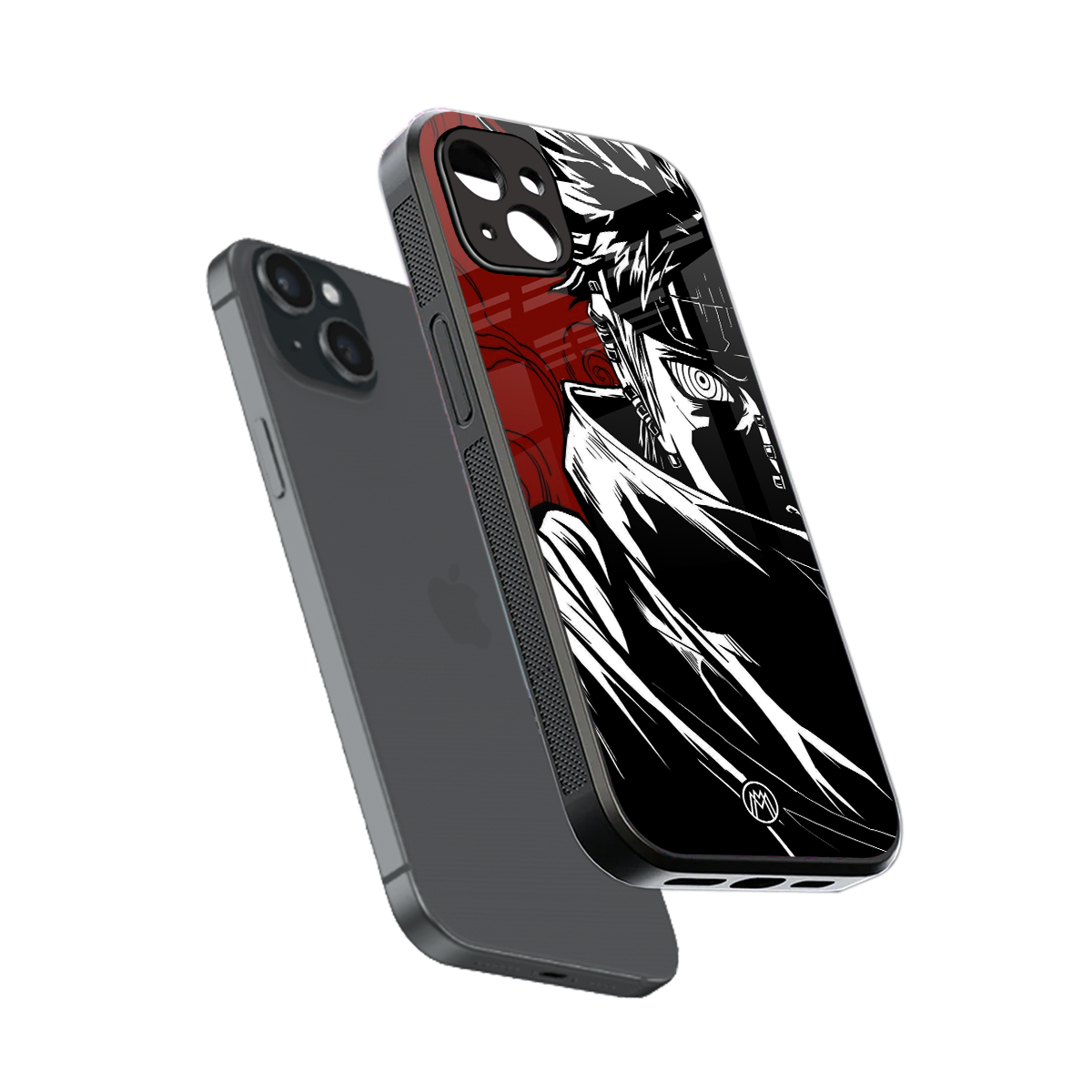 naruto anime back phone cover | glass case for iphone 15 plus