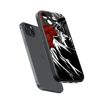 naruto anime back phone cover | glass case for iphone 15 plus