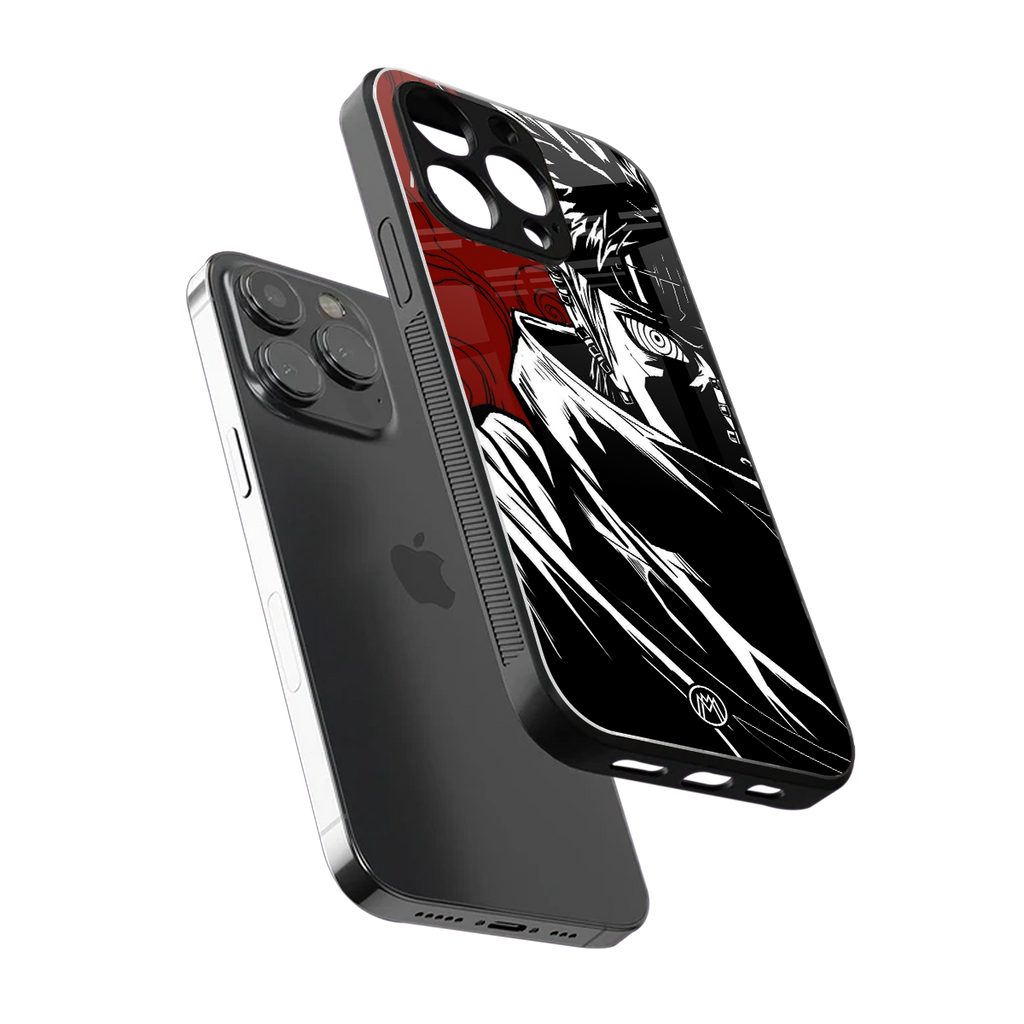 naruto anime back phone cover | glass case for iphone 14 pro max