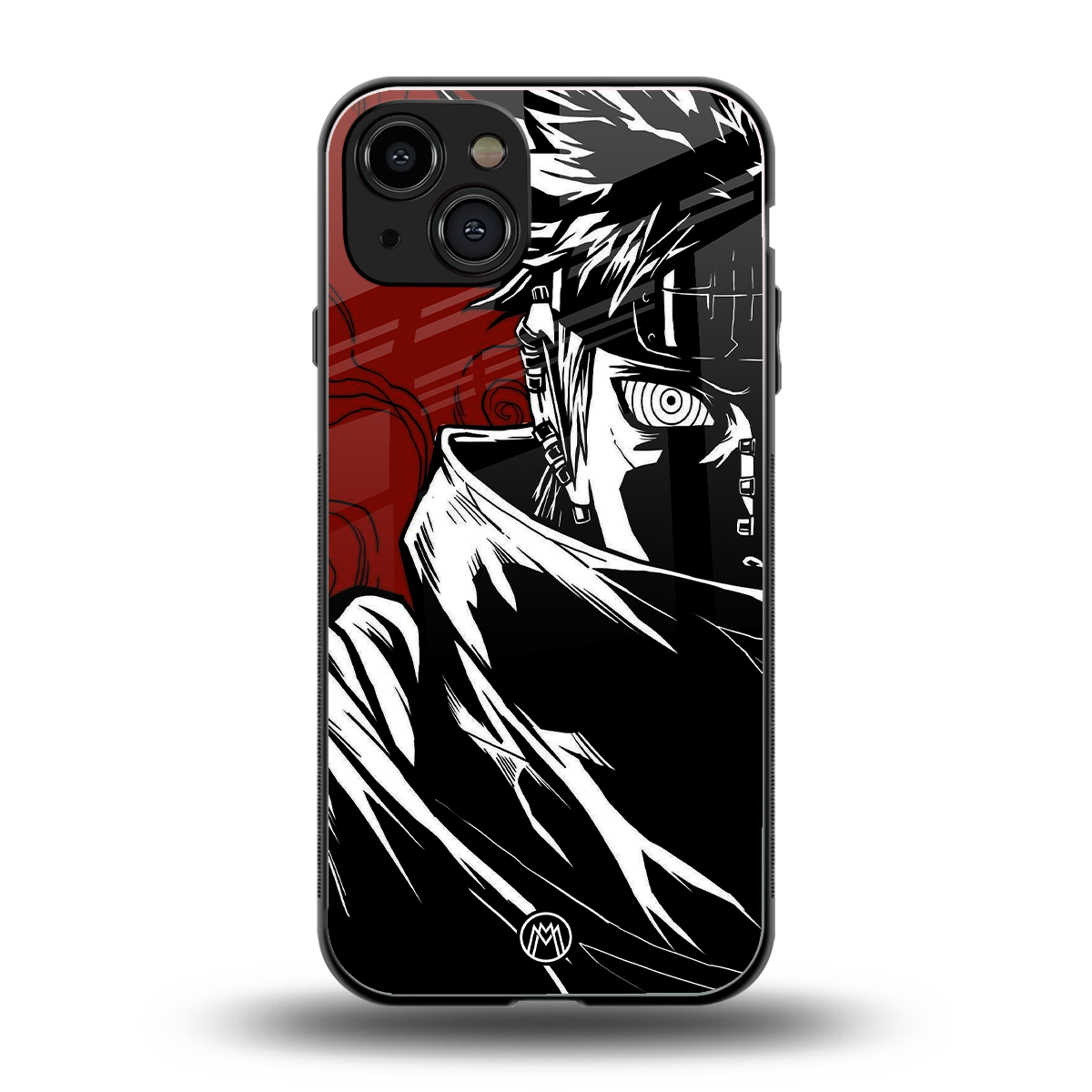 naruto anime back phone cover | glass case for iphone 15