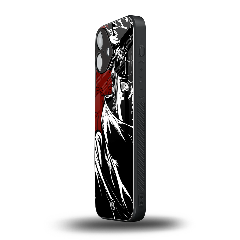 naruto anime back phone cover | glass case for iphone 16 plus