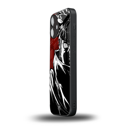 naruto anime back phone cover | glass case for iphone 16 plus