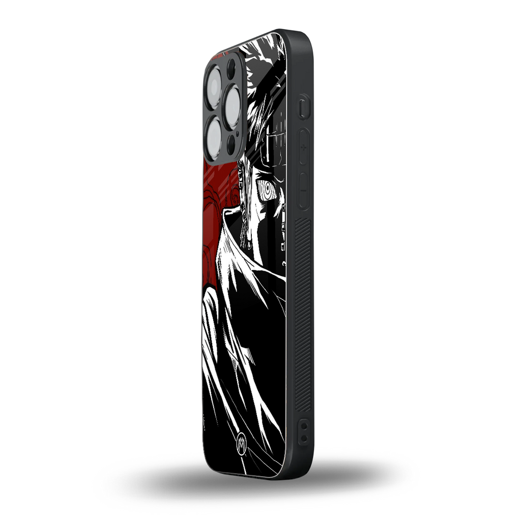 naruto anime back phone cover | glass case for iphone 16 pro max