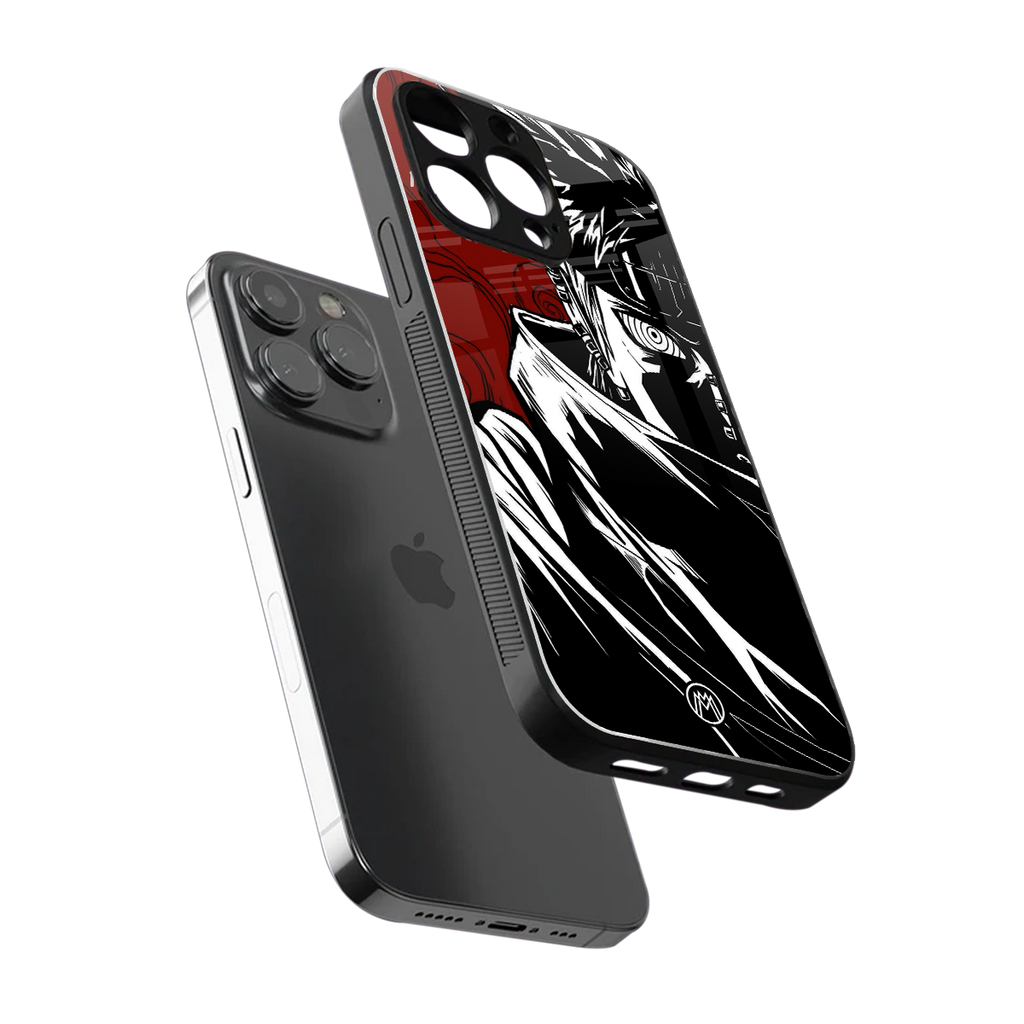 naruto anime back phone cover | glass case for iphone 16 pro