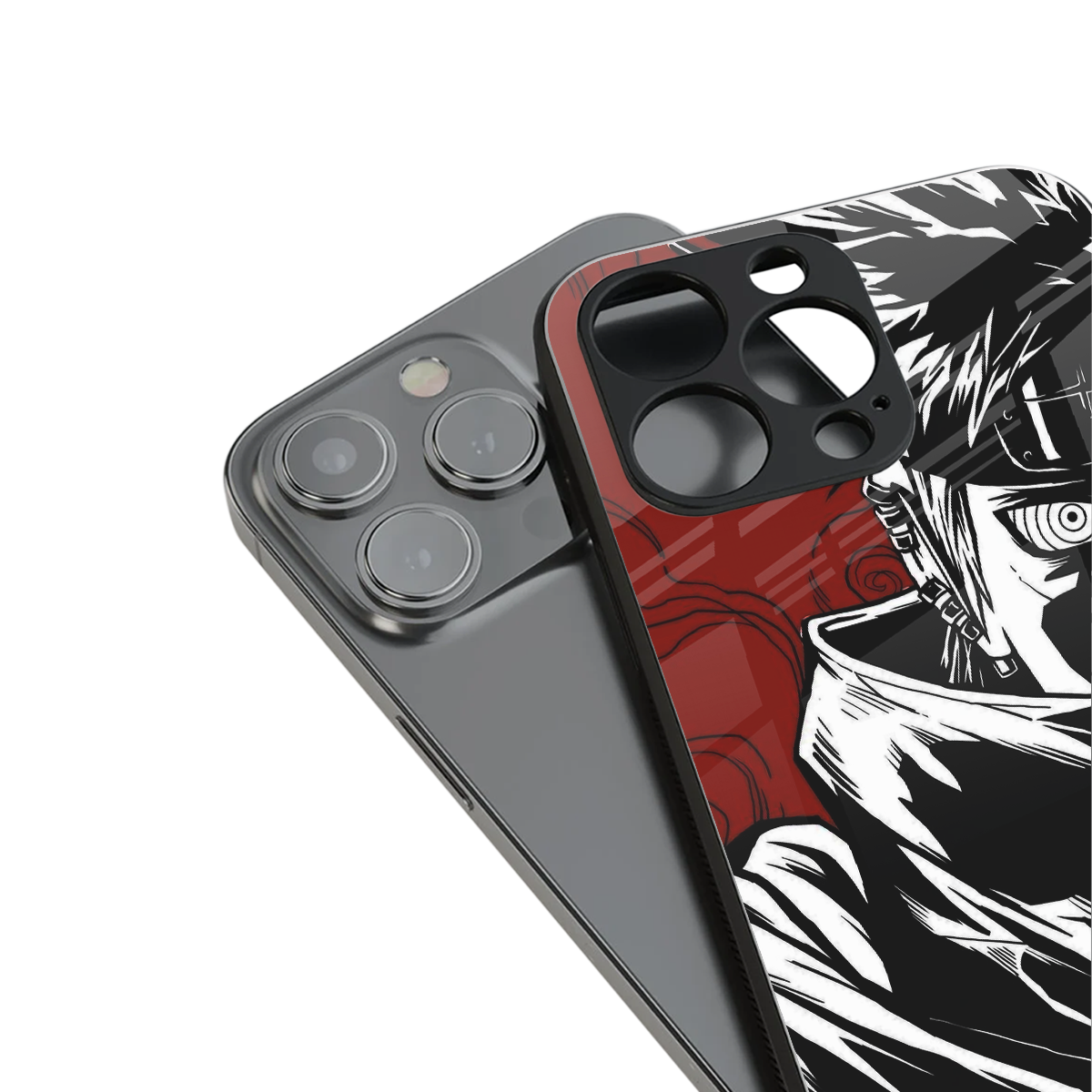 naruto anime back phone cover | glass case for iphone 16 pro