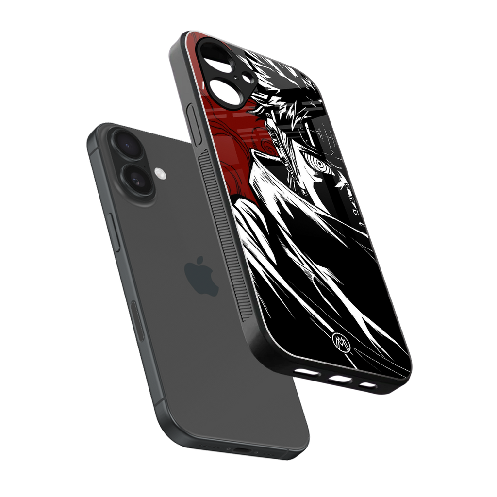 naruto anime back phone cover | glass case for iphone 16