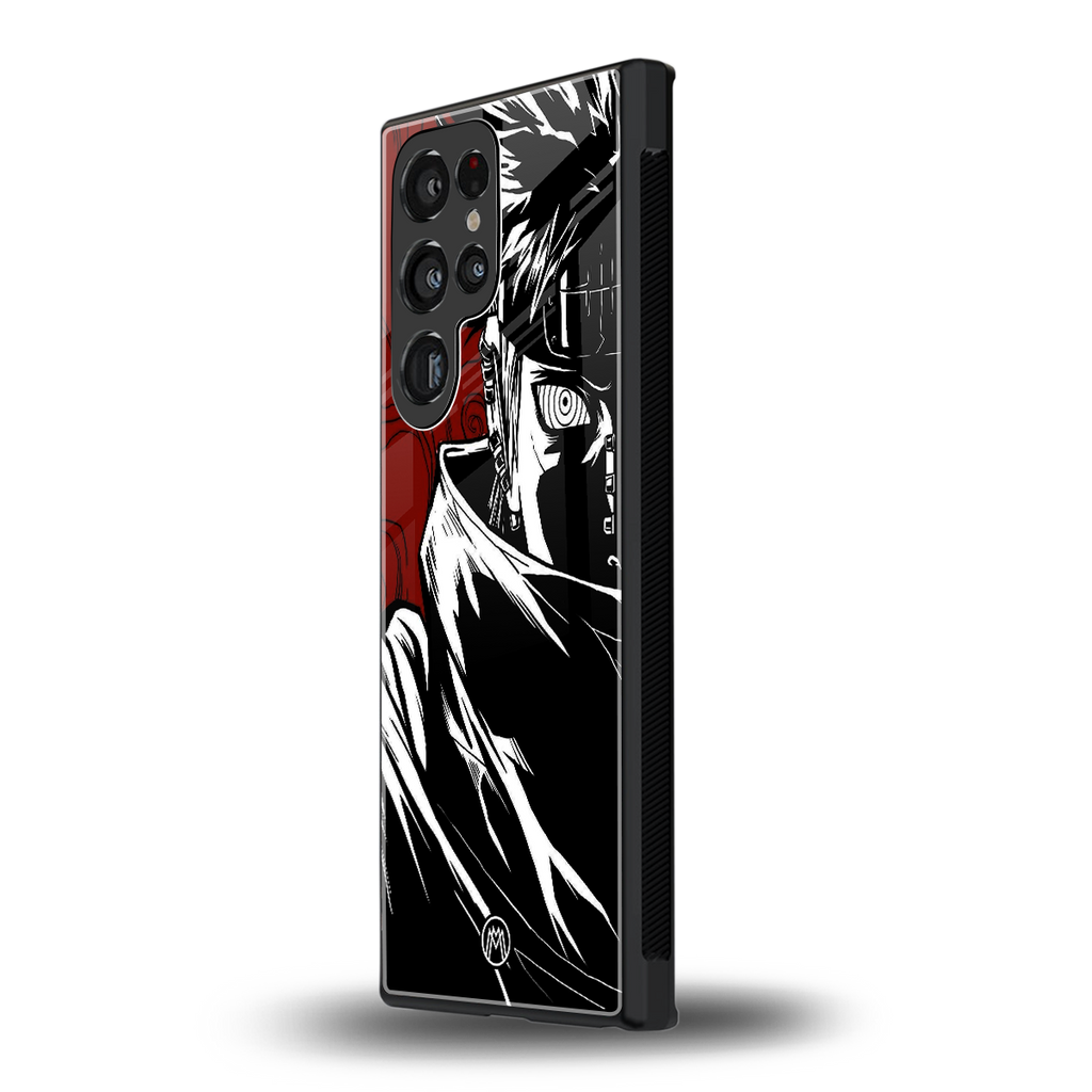 naruto anime back phone cover | glass case for samsung galaxy s23 ultra