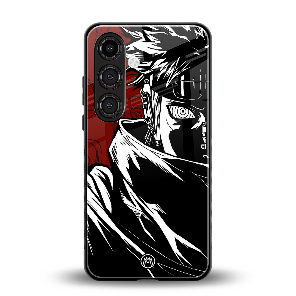 naruto anime back phone cover | glass case for samsung galaxy s24