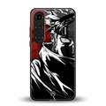 naruto anime back phone cover | glass case for samsung galaxy s24 fe
