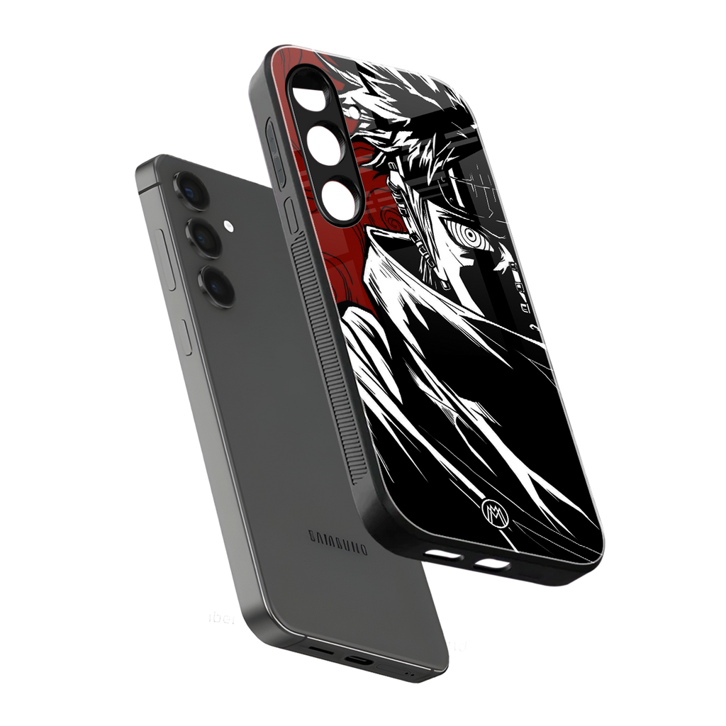 naruto anime back phone cover | glass case for samsung galaxy s24