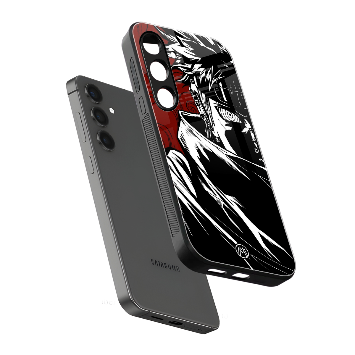 naruto anime back phone cover | glass case for samsung galaxy s24 plus