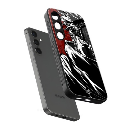 naruto anime back phone cover | glass case for samsung galaxy s24 plus