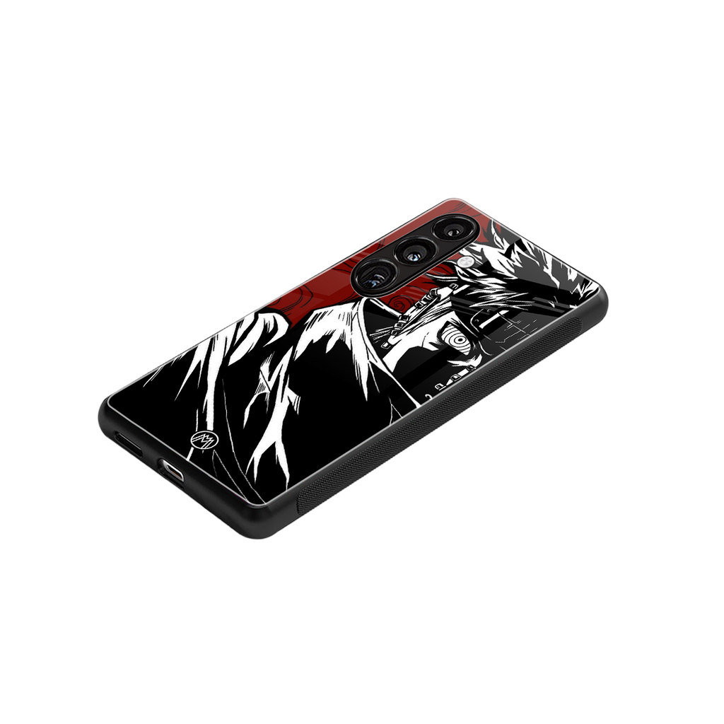 naruto anime back phone cover | glass case for samsung galaxy s24