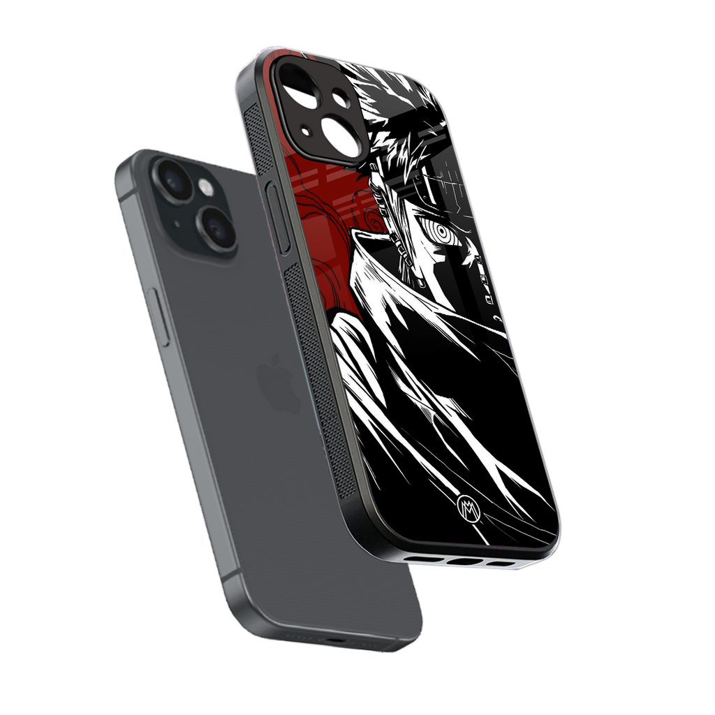 naruto anime back phone cover | glass case for iphone 15