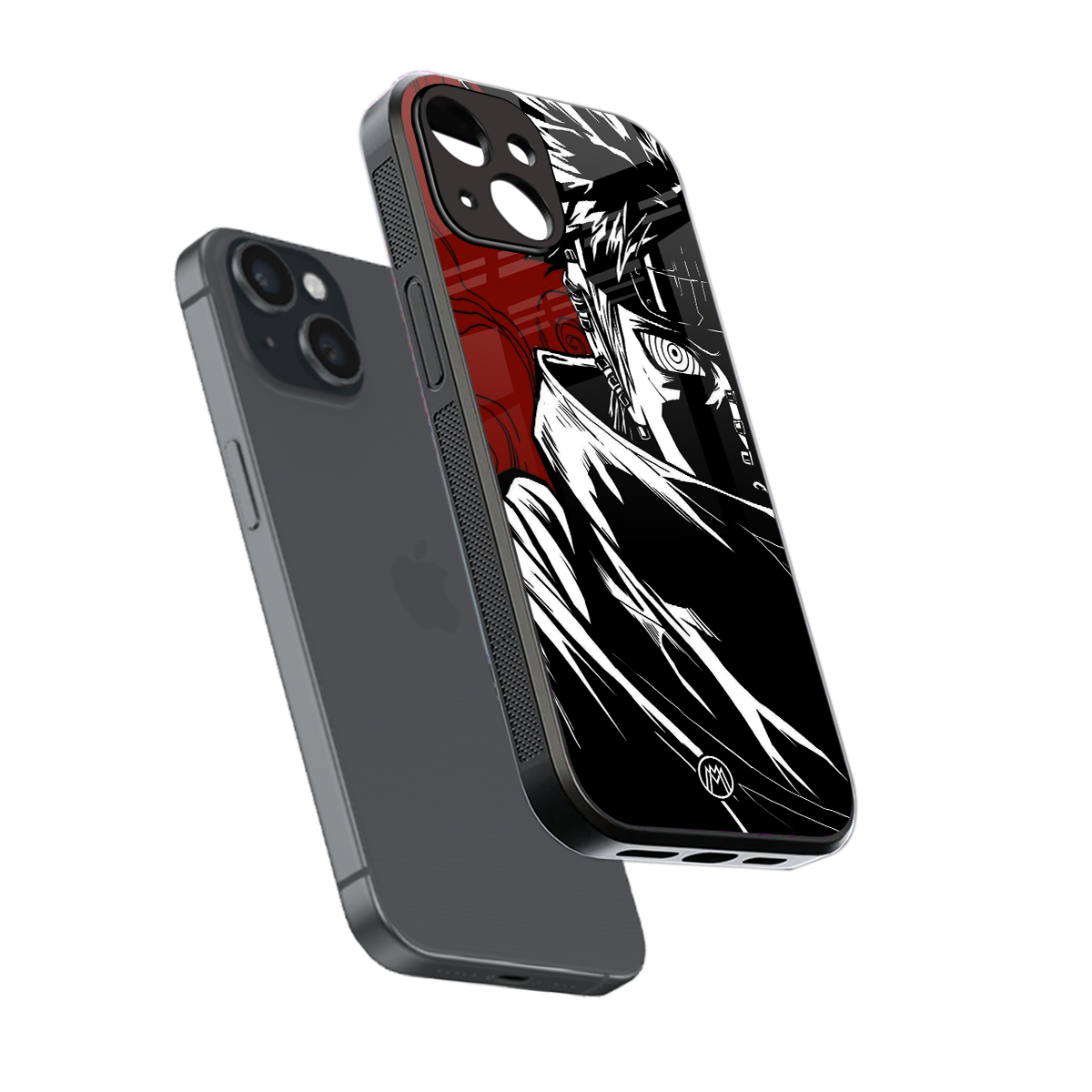 naruto anime back phone cover | glass case for iphone 15