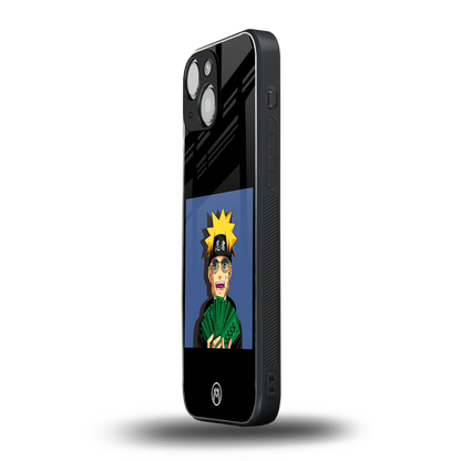 naruto hypebeast back phone cover | glass case for iphone 13 mini