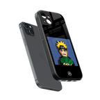 naruto hypebeast back phone cover | glass case for iphone 15 plus