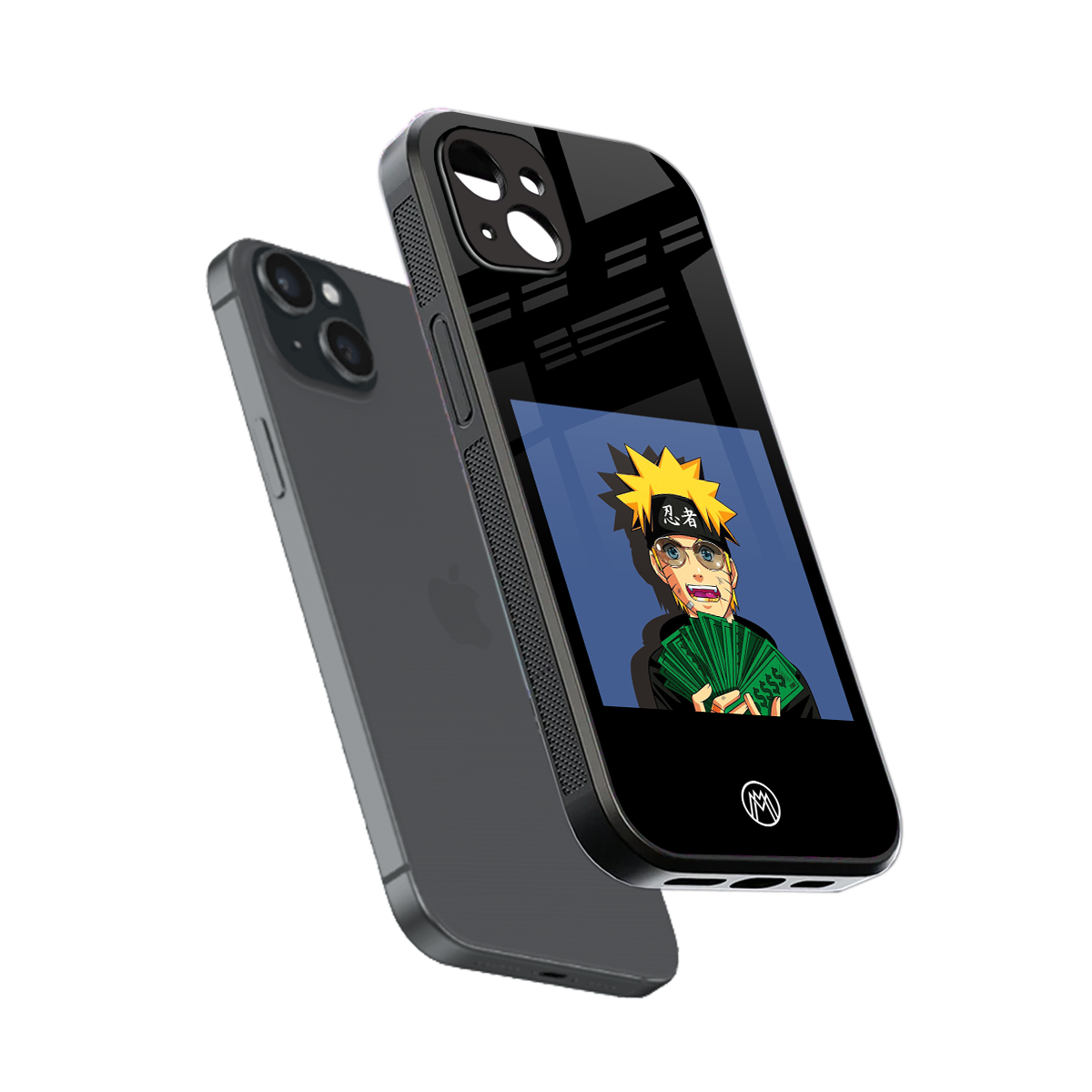 naruto hypebeast back phone cover | glass case for iphone 15 plus