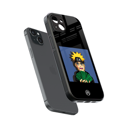 naruto hypebeast back phone cover | glass case for iphone 14 plus