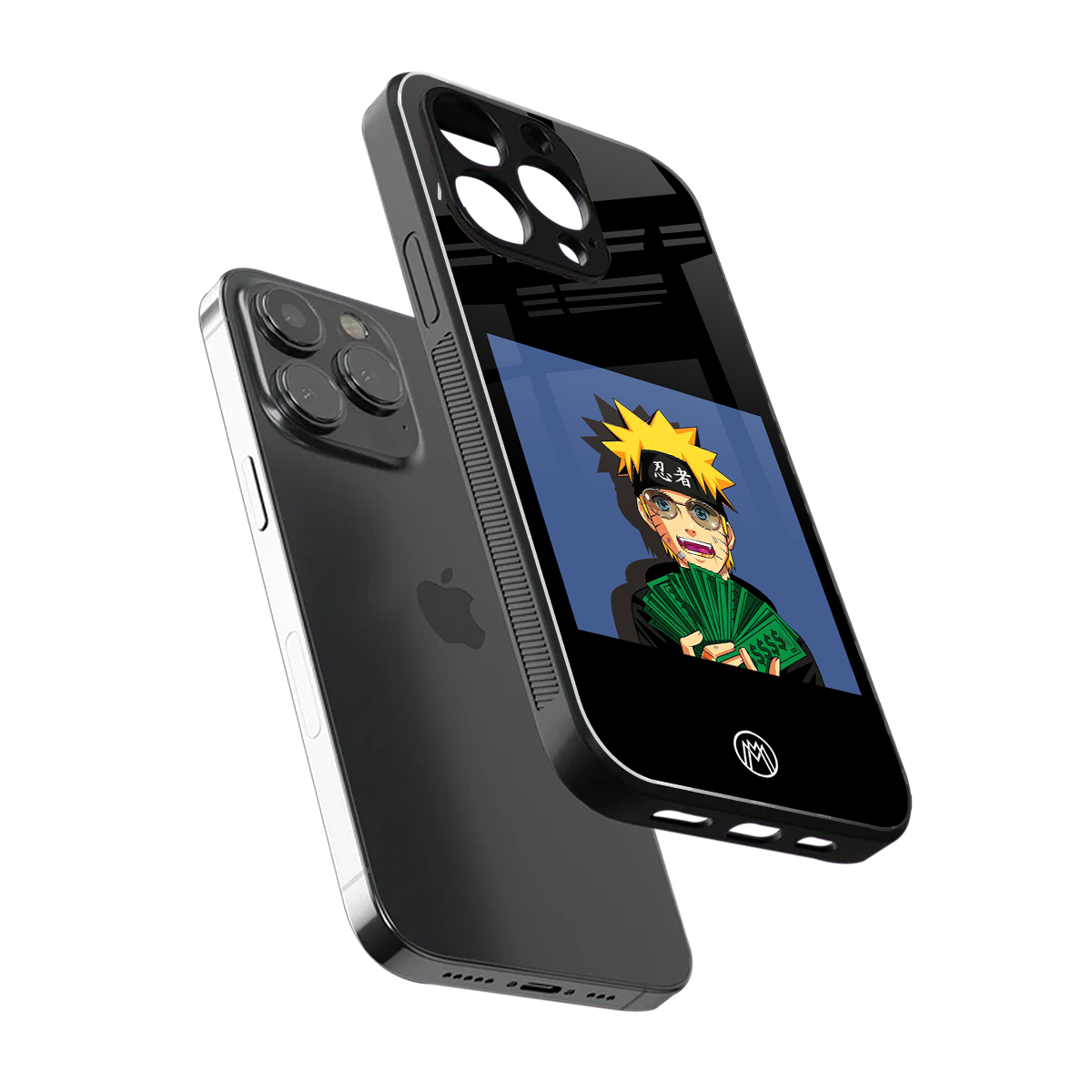 naruto hypebeast back phone cover | glass case for iphone 15 pro max