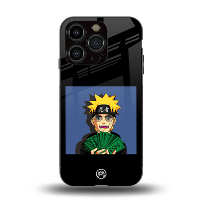 naruto hypebeast back phone cover | glass case for iphone 15 pro