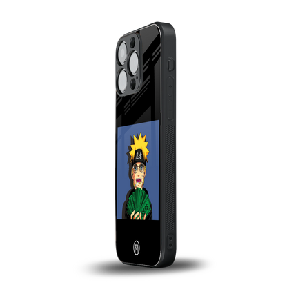 naruto hypebeast back phone cover | glass case for iphone 15 pro