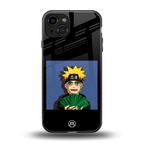 naruto hypebeast back phone cover | glass case for iphone 15