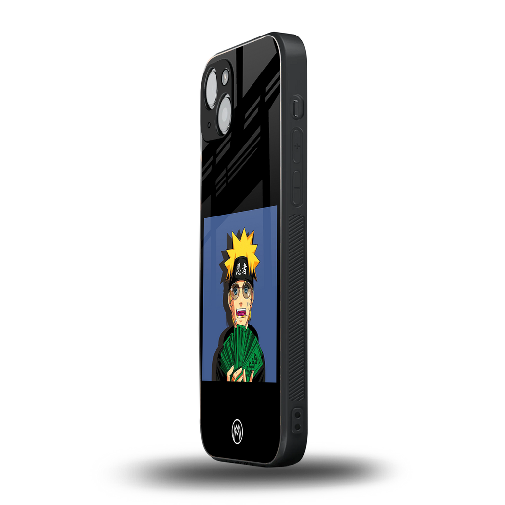 naruto hypebeast back phone cover | glass case for iphone 15