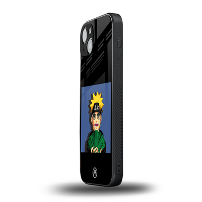 naruto hypebeast back phone cover | glass case for iphone 15